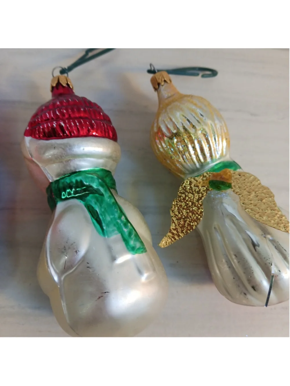 VTG Kurt S. Adler Traditional BLOWN Glass Ornaments Snowman Santa Angel
